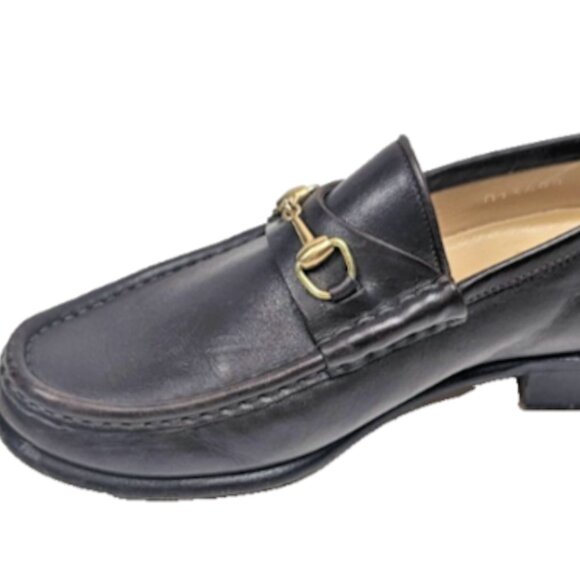 Gucci Brown Leather Horsebit Loafers Size 5 B Made in Italy - Picture 2 of 9